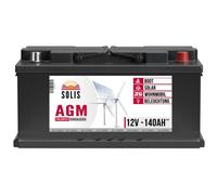 Solarbatterie AGM 140Ah 12V Versorgung Boot Batterie statt GEL 130Ah 120Ah