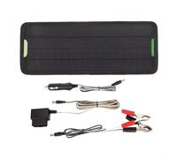 Solarmodul 5W Ladegerät 12V/24V Erhaltungsladung für Auto Boot Wohnwagen LKW Motorrad Traktor, Wetterfestes Akku-Ladekit mit Controller für EFB Nass Gel SLA Batterien, and Play