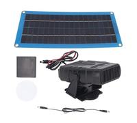 Solarpanel-Heizset - Kfz-Ladegerät, Gewächshausheizung | Solarwärme-Set 12 V mit Ventilator, energiesparendes Heizsystem, Außenheizung R