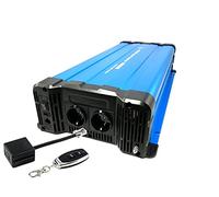 SOLARTRONICS FS4000DR Spannungswandler 24V 230V 4000 Watt - Reiner Sinus Wechselrichter 24V auf 230V für Wohnwagen & Wohnmobil - 8000W Spitzenleistung - mit Schuko, USB Anschluss & Fernbedienung