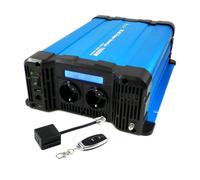SOLARTRONICS Spannungswandler FS1500D 12V 1500 Watt mit Display - Wechselrichter 12v auf 230v - Reiner Sinus - LiFePO4/Lithium, Blei-, Gel oder AGM-Batterie kompatibel - USB - mit Fernbedienung