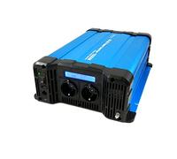 solartronics Spannungswandler FS1500D 12V 1500/3000 Watt Reiner Sinus BLAU m. Display FS Serie Inverter Wechselrichter