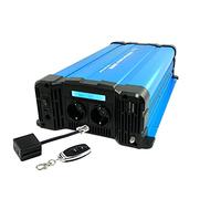 SOLARTRONICS Spannungswandler FS2500D 12V 2500 Watt mit Display - Wechselrichter 12v auf 230v - Reiner Sinus - LiFePO4/Lithium, Blei-, Gel oder AGM-Batterie kompatibel - USB - mit Fernbedienung