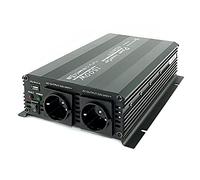 SOLARTRONICS Spannungswandler NM1500 12V 1500 Watt SCHWARZ - 3000 Watt Spitzenleistung - Wechselrichter 12v auf 230v - Blei- oder AGM-Batterie kompatibel - mit Schuko- & USB Anschluss