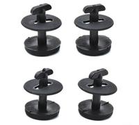 Solaughguy 4 x Auto Fußmatten Clips Teppich Griffe Befestigungen Schrauben Befestigung Kompatibel mit BMW 3 5 7 Serie E32 E34 E36 E38 E39 E46 Schwarz Kunststoff Ersatzteile