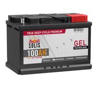 SOLIS Gel Batterie 100AH 12V Solar Wohnmobil Boot Schiff Versorgungs Mover Akku