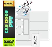 SOLNIT Universal Fahrradträger Lackschutzfolie Selbstklebende Fahrradheckträger Schutzpads Heckträger Alle PKW Verhindert Kratzer-Lackschäden heckklappe anhängerkupplung (Transparent, 10 Stück)