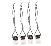 SOLUSTRE 4stücke Auto Duftflasche Aromatherapie Diffuser Aus Mit Holzdeckel Stilvolle Auto Dekoration Für Ätherische Öle Und Für Entspannende Fahrten