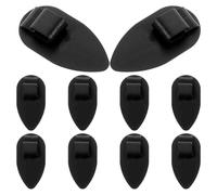 SOLUSTRE Auto Fußmatten Clips 10 Stück aus Robustem Kunststoff rutschfeste Teppichhalter für Universelle Befestigung von Autoteppichen Fester Halt und Einfache Installation
