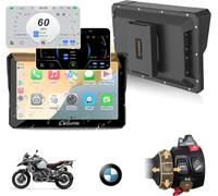 [Sommerangebote - mit Next-Day-Lieferung] CARPURIDE W702BS Pro Motorrad-CarPlay-Bildschirm mit nativem Wonder Wheel für BMW Motorrad, kabelloses CarPlay & Android Auto, 7" wasserdichter Touchscreen, D