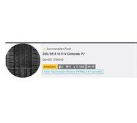 Pirelli Cinturato P7 - 205/55R16 91V - Sommerreifen