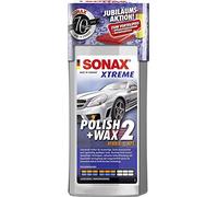 SONAX XTREME Polish+Wax 2 AktionsSet 70 Jahre (500 ml) inkl. gratis Applikationsschwamm und Mikrofasertuch | Art-Nr. 02078410