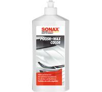 2 x SONAX Polish+Wax Color weiß 500ml Farbpolitur Lackpolitur Wachs weiss