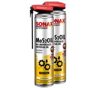 SONAX 03394000 MoS2Oil m. EasySpray Schmiermittel Rostlöser Rostschutz 2X 400ml