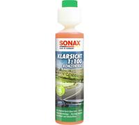 SONAX KlarSicht 1:100 Konzentrat, 250 ml Hochkonzentrierter Reinigungszusatz, 1:100