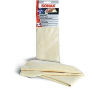 SONAX PremiumLeder 59x38cm Naturleder Auto Pflege Leder Trockentuch Fensterleder