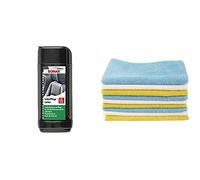 SONAX 291141 Leder-Pflege-Lotion, 250 ml & Amazon Basics Mikrofaser-Reinigungstücher, 12 Stück