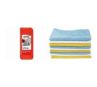 SONAX 302200 LackReiniger, 500ml & Amazon Basics Mikrofaser-Reinigungstücher, 12 Stück