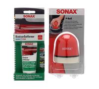 SONAX 305000 Kratzerentferner Kunststoff NanoPro 75ml + 417341 P-BALL Polierball