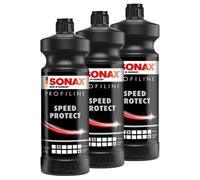 SONAX 3x 1 Liter PROFILINE SpeedProtect Sprühwachs Speedwax Lackversiegelung