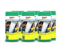 SONAX 6X 04120000 ScheibenReinigungsTücher Box 25 Stück