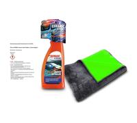 SONAX 750ml XTREME CERAMIC QUICK DETAILER LACK PFLEGE+700GSM DUO MIKROFASERTUCH