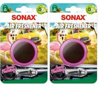 SONAX Air Freshener Sweet Flamingo (1 Stück) fruchtg-süßer Duft und langanhaltendes Dufterlegbnis für den Fahrzeuginnenraum | Art-Nr. 03630410 (Packung mit 2)