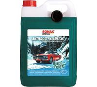 SONAX AntiFrost+KlarSicht gebrauchsfertig bis -18 °C Green Forest (5 Liter) Scheibenfrostschutz für die Scheibenwaschanlage mit Kiefernduft | Art-Nr. 01385000