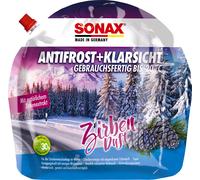 SONAX AntiFrost+KlarSicht Zirbe Gebrauchsfertig bis -20°C (3 Liter) schneller, schlierenfreier & effektiver Scheibenreiniger für den Winter | Art-Nr. 01314410