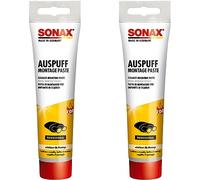 SONAX AuspuffMontagePaste (170 g) zur schnellen und einfachen Verbindung und Montage von Neuteilen an Auspuffanlagen | Art-Nr. 05520000 (Packung mit 2)
