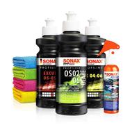Sonax Autopolitur Set ExCut 05-05 Ex 04-06 OS 02-06 250ml Ceramic Spray 8-teilig