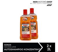 SONAX AutoShampoo Konzentrat Havana Love Löst den Schmutz schnell und gründlich 2 l Flasche
