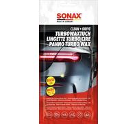 SONAX Clean+Drive TurboWaxTuch 40x50 Thekendisplay (1 Stück) hochwertiges MicrofaserTuch sorgt für Hochglanz ohne Nachpolieren | Art-Nr. 04140000