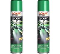 SONAX CockpitPfleger Vanilla-Fresh (400 ml) reinigt und pflegt alle Kunststoffteile im Auto | Art-Nr. 03423000 (Packung mit 2)