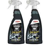 SONAX FelgenBeast (1 Liter) Felgenreiniger für alle polierten, verchromten und matten Stahl- & Leichtmetallfelgen | Art-Nr. 04333000 (Packung mit 2)