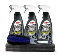 Sonax FelgenBeast Felgenreiniger Set 3x 1L + Felgenbürste + Microfaser 6-teilig