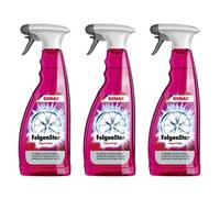 SONAX FelgenStar Felgenreiniger für Alufelgen Stahlfelgen Säurefrei 3 x 750 ml