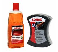 SONAX GlanzShampoo Auto-Shampoo Autoshampoo 1 Liter 314300 + Multischwamm 428000