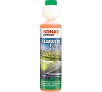 SONAX KlarSicht 1:100 Konzentrat, 250 ml Hochkonzentrierter Reinigungszusatz, 1:100