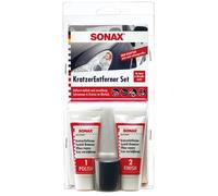 SONAX Kratzer Entferner Set Lack Politur für lokale Kratzer aus Klarlack