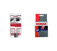 SONAX KratzerEntfernerSet Lack (50 ml) zur manuellen Beseitigung von lokalen Kratzern und Schrammen aus Klarlacken & P-Ball (1 Stück) mühelos und schnell zum perfekten Polierergebnis