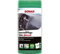 SONAX Kunststoff PflegeTücher glänzend 25 Stück