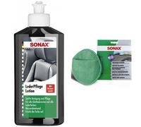 SONAX LederPflegeLotion 250 ml MicrofaserPflegePad Möbel Kleidung Taschen