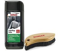 SONAX LederPflegeLotion, 250 ml + Textil-& Lederbürste