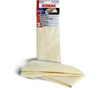 SONAX PremiumLeder 59x38cm Naturleder Auto Pflege Leder Trockentuch Fensterleder