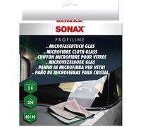 SONAX PROFILINE Microfasertuch Glas (3 Stück) Scheiben Reinigung Tuch Glastuch