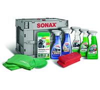 SONAX PflegeBox - Innenraumpflegeset (9-teilig) hochwertige Produkte + Zubehör für die Reinigung & Pflege im Innenraum, ideal für unterwegs | Art-Nr. 07690410, 2022, Grün