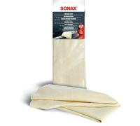 SONAX PremiumLeder 59x38cm Naturleder Auto Pflege Leder Trockentuch Fensterleder