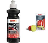 SONAX PROFILINE ExCut 05-05 (250 ml) & P-Ball (1 Stück) mühelos und schnell zum perfekten Polierergebnis, Art-Nr. 04173410