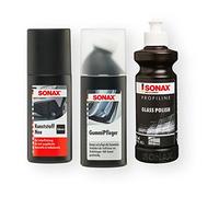 SONAX ProfiLine GlasPolitur Glass Polish Gummipfleger Autopflege KunststoffNeu